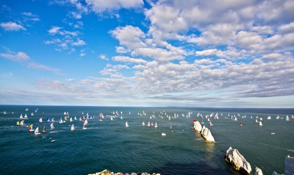 The fleet at the Needles 