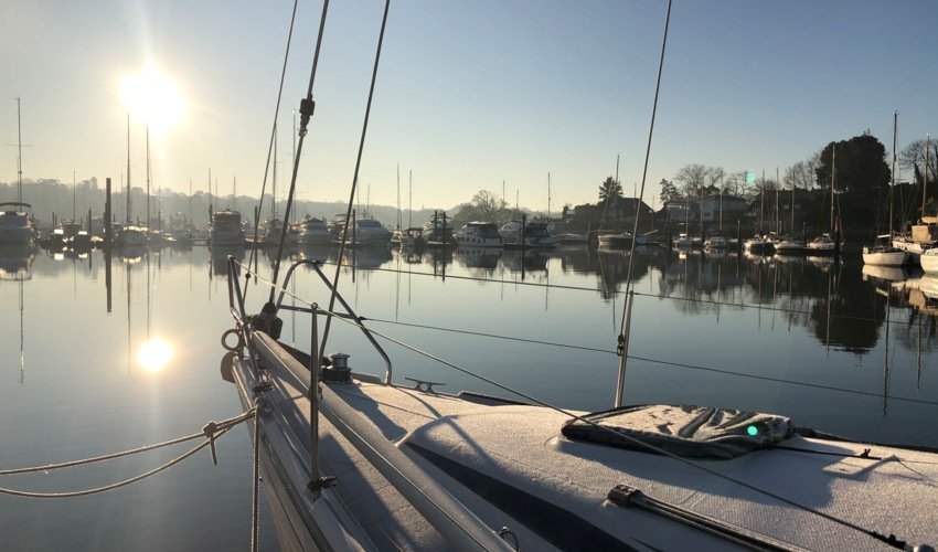 Frosty boat