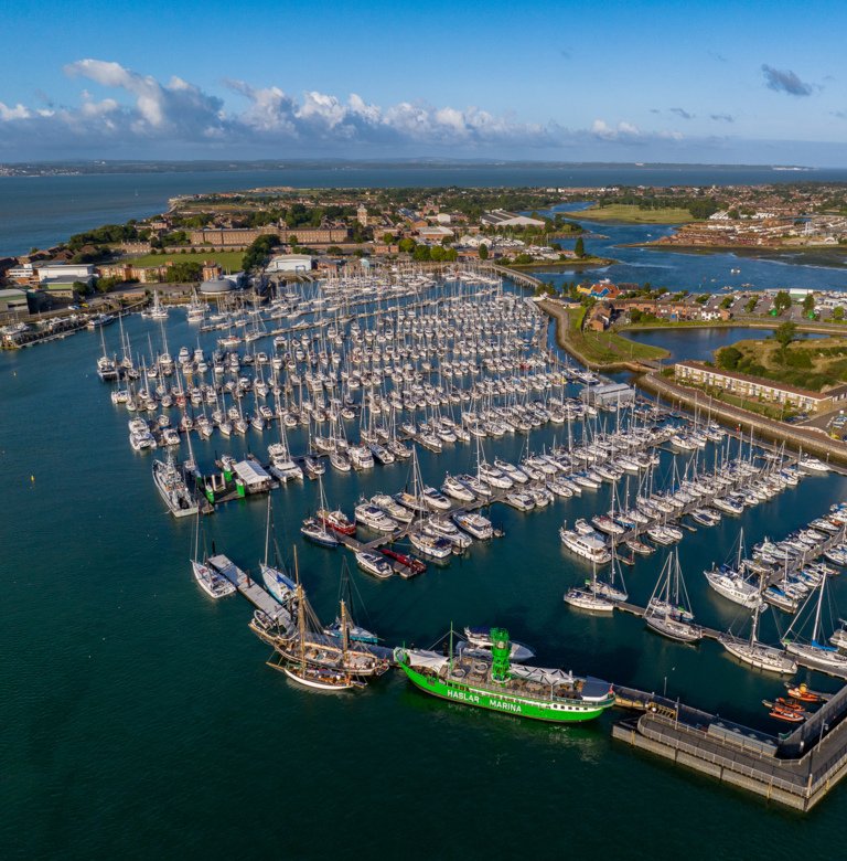 Haslar from the air 