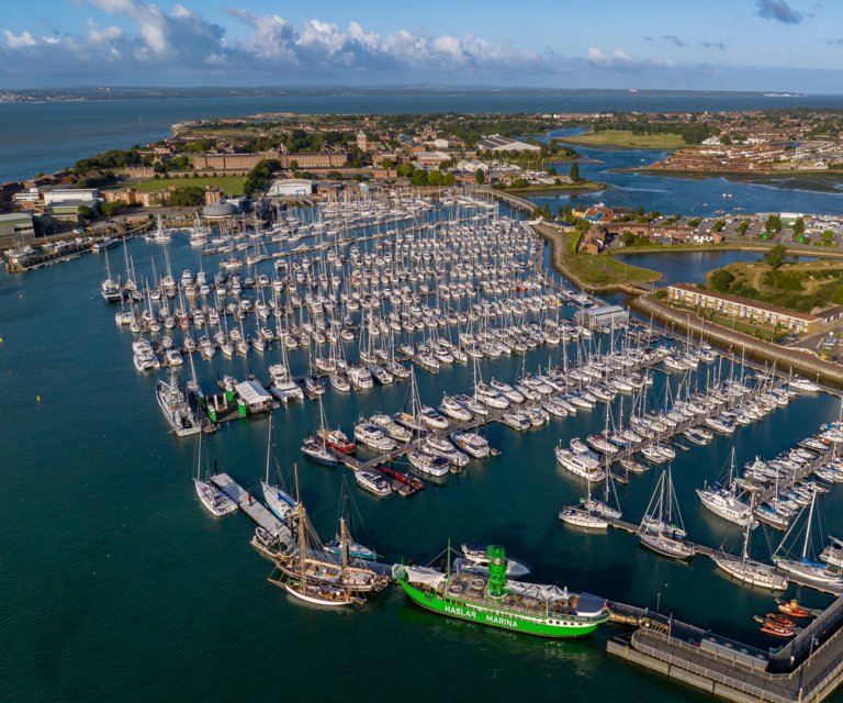 Haslar from the air 