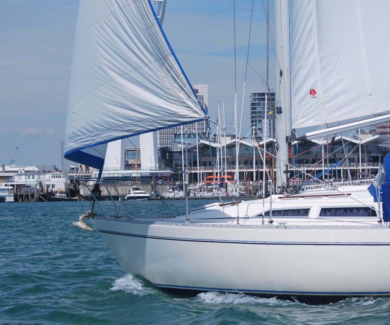 On the water at Haslar marina 