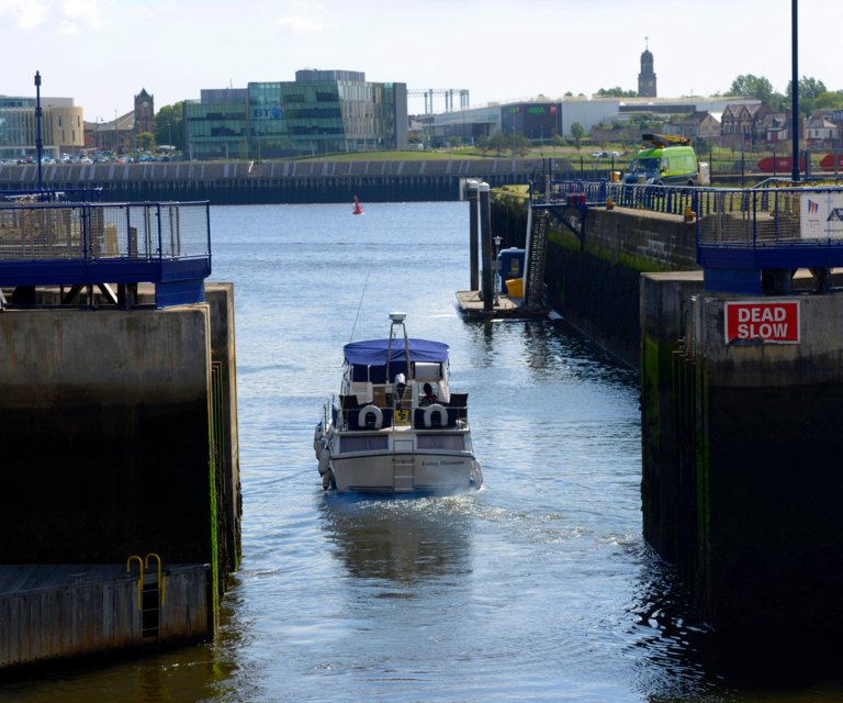 Royal Quays leaving