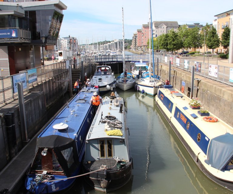 Visitor berthing at Portishead marina 