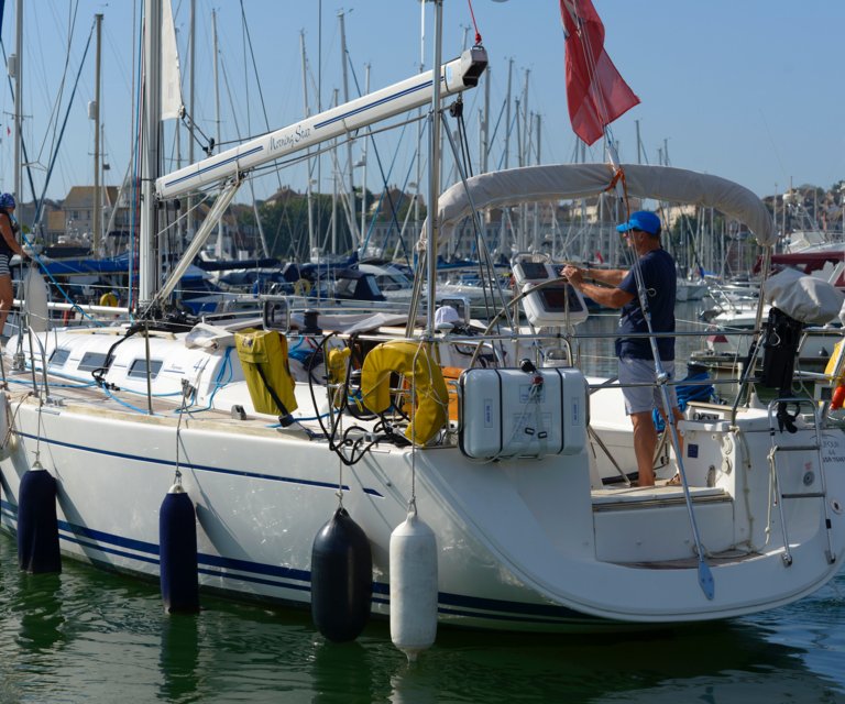 Visitor berthing at Weymouth 