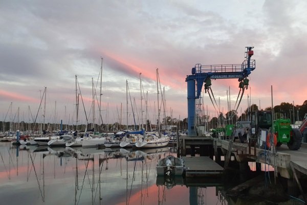 Winter sunset over Deacons hoist