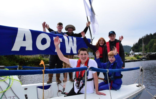 autism kids on boat 