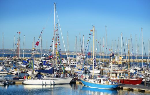 Portland Yacht Club members gather for their annual pontoon party during Portland Week 2019