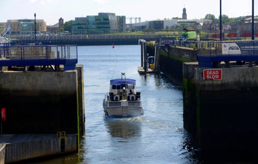 Royal Quays leaving