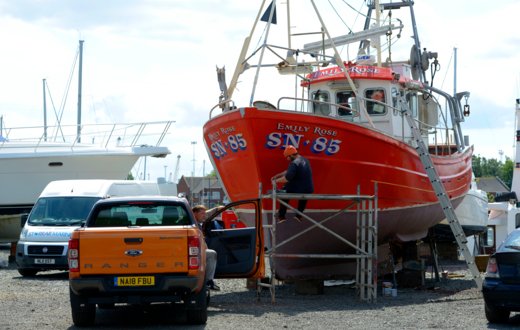 Storage ashore at Royal Quays