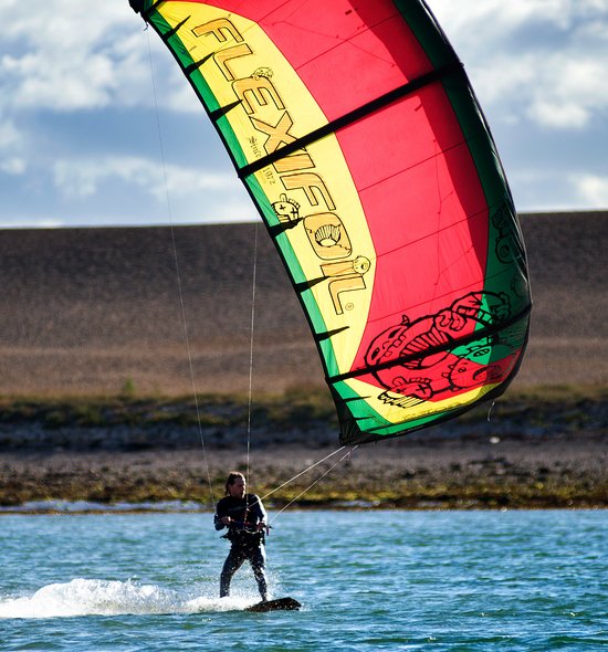Kite surfer in Weymouth 
