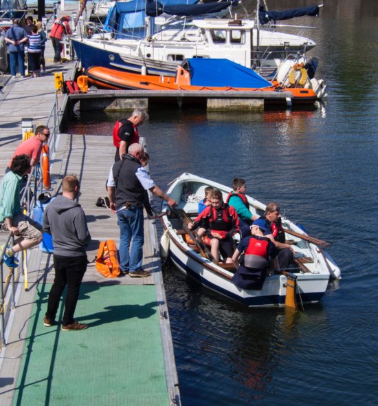 Sea Cadets in the marina 