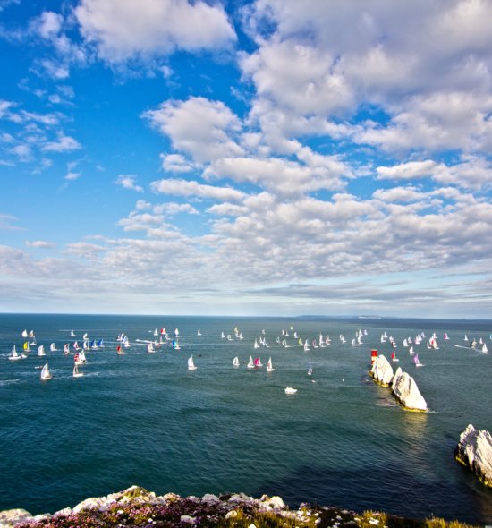 The fleet at the Needles 