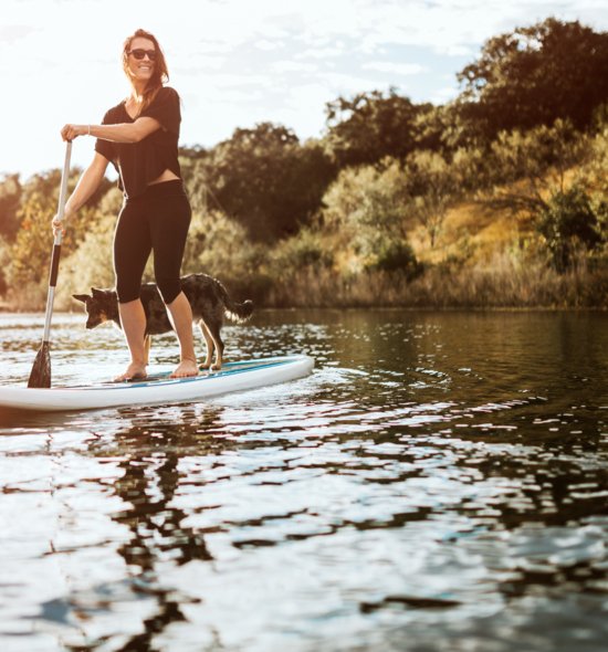 Upriver paddling at Deacons marina 