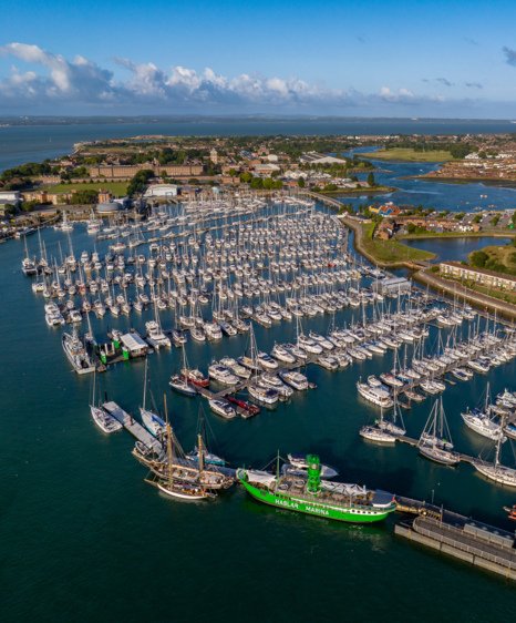 Haslar from the air 