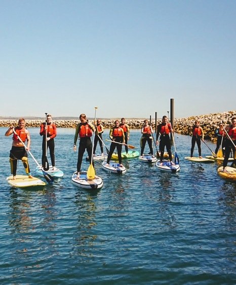 Paddleboarding in Weymouth 