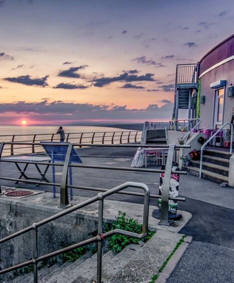 The perfect summer sundowners spot at Quiddles cafe and beach bar