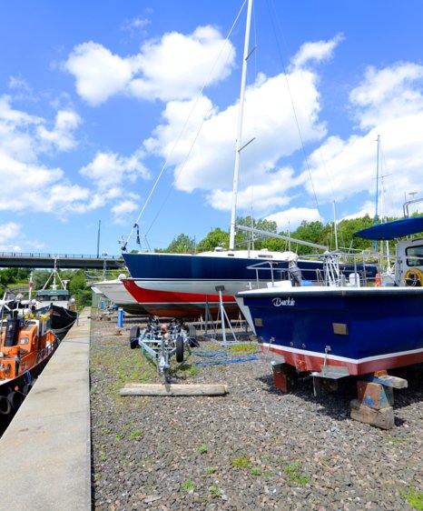 Royal Quays storage ashore